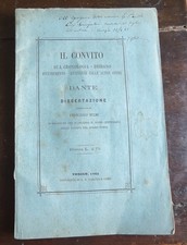 Convito dante dissertazione usato  Vignola