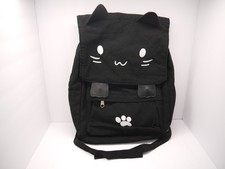 Mochila de lona Demonchest preta fofa bordada para gato bolsa escolar comprar usado Mochila de lona Demonchest preta fofa bordada para gato bolsa escolar comprar usado  Enviando para Brazil