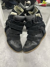 Autêntico Tênis Isabel Marant BEKETT Couro Camurça Wedge em Preto comprar usado  Enviando para Brazil