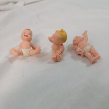 Usado, Vintage Galoob Fralda Mágica Bebês Bebês PVC 2,5" 1991 Topper de Bolo lote de 3 comprar usado  Enviando para Brazil