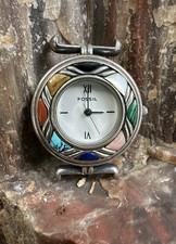 SOUTH WESTERN relógio fóssil incrustado com malaquita turquesa jaspe ônix lápis esfregão comprar usado SOUTH WESTERN relógio fóssil incrustado com malaquita turquesa jaspe ônix lápis esfregão comprar usado  Enviando para Brazil