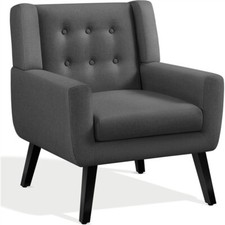 Button tufted armchair for sale  IPSWICH