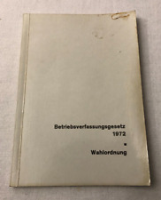 Betriebsverfassungsgesetz 1972 gebraucht kaufen  Seevetal
