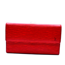 Carteira longa dobrável Louis Vuitton International couro Epi vermelho M63387 01CA018 comprar usado  Enviando para Brazil