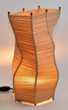 Usado, Abajur de madeira dobrável arte mesa pós-moderno contemporâneo modernista curvilíneo ondulado comprar usado  Enviando para Brazil