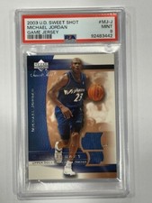 Camiseta 2003 Upper Deck Sweet Shot Game - Michael Jordan #MJ-J PSA 9, usado comprar usado  Enviando para Brazil