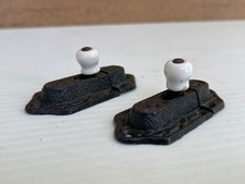 Usado, Lote de 2 travas antigas de armário de porcelana vitorianas #1100 comprar usado  Enviando para Brazil