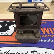 Usado, Antigo 1890s - 1910s Game Jr Sad fogão aquecedor de ferro - janela de mica - TODOS originais comprar usado  Enviando para Brazil