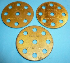 Three meccano wheel for sale  GODALMING