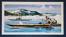 CAIAQUES ESQUIMÓS ÁRTICOS TRADICIONAIS Vintage Anos 1960 Cartão Colorido DE25M         comprar usado  Enviando para Brazil