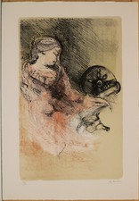 Giuseppe ajmone litografia usato  Desenzano del Garda