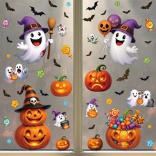Halloween fensteraufkleber kü gebraucht kaufen  Gütersloh