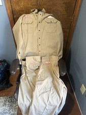 Calça DuPont manga longa e uniforme de trabalho leão feita nos EUA tamanho XXL 40R, usado comprar usado  Enviando para Brazil