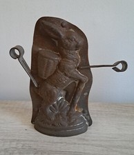 Molde vintage alemão coelho ambulante com bengala e cesta chocolate doces comprar usado  Enviando para Brazil