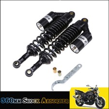 Par de amortecedores de ar para motocicleta 14,17" suspensão furo redondo ajustável comprar usado  Enviando para Brazil