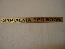 Sypialnia Cama Habitación – Marina Latón Puerta Cartel - Náutico - 30.5x2.5cm comprar usado  Enviando para Brazil