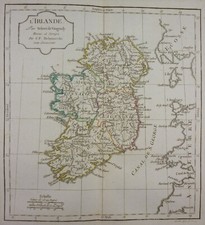 Carte ancienne irlande d'occasion  Clamecy