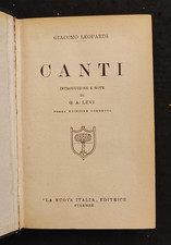 Gicomo leopardi canti usato  Albano Laziale