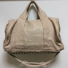 Usado, Bolsa de ombro Lush cravejada bolsa de mão com alça removível couro bege comprar usado  Enviando para Brazil