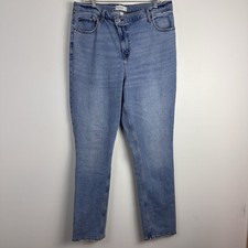 Usado, Jeans feminino Abercrombie & Fitch Curve Love anos 90 cintura alta reta | 34/18R comprar usado  Enviando para Brazil