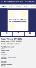 Tickets robbie williams gebraucht kaufen  Offenbach am Main