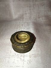 Scatoletta ottone vetro usato  Beinasco