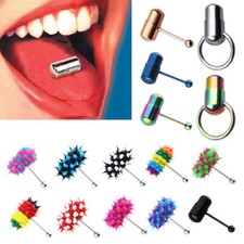 Punk Mujeres Hombres Anillo Vibrable Lengua Perforador Cuerpo Joyería con 2 Baterías segunda mano  Embacar hacia Mexico