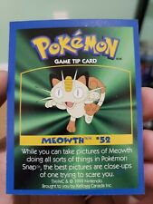 Pokémon: MEOWTH #52 [Tarjeta de punta de juego] - [Promoción de cereales de Kellogg's Canadá (1999)] Casi nuevo segunda mano  Embacar hacia Argentina