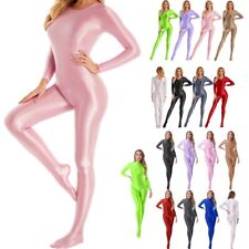Macacão feminino uma peça brilhante manga longa macacão bodystocking  comprar usado  Enviando para Brazil