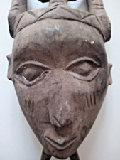 Maschera africana scolpita usato  Ascoli Piceno