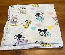 Tecido painel cortina pateta vintage Disney bebê Mickey Mouse Donald 44 x 46 RARO comprar usado  Enviando para Brazil