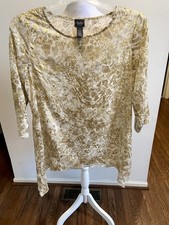 Blusa Travelers Collection By Chico Gold Feminina Manga 3/4 Transparente Flowy Tamanho 1, usado comprar usado Blusa Travelers Collection By Chico Gold Feminina Manga 3/4 Transparente Flowy Tamanho 1, usado comprar usado  Enviando para Brazil