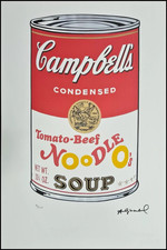 ANDY WARHOL * Campbells Tomato Beef Noodle...*signed lithograph*limited # xx/100 comprar usado  Enviando para Brazil
