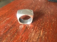 Ring chunky silver for sale  LONDON