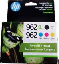 Novos cartuchos de tinta genuínos HP 962XL 962 cor preta 4PK sem caixa válidos 2023-2025 comprar usado  Enviando para Brazil