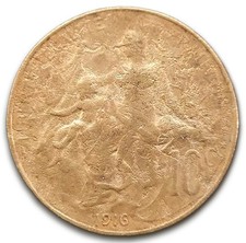 Centimes 1916 variante d'occasion  Montlouis-sur-Loire