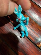 Boneco de plástico vintage azul branco coelho coelho 2" HONG KONG #951 mini Páscoa comprar usado  Enviando para Brazil