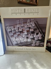 Conjunto de xadrez de cristal Fifth Avenue vidro fosco com caixa original comprar usado Conjunto de xadrez de cristal Fifth Avenue vidro fosco com caixa original comprar usado  Enviando para Brazil