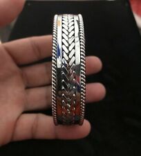 Pulseiras pulseira feita à mão fio de solda de aço inoxidável cor prata #8 comprar usado  Enviando para Brazil
