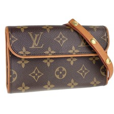 Bolsa de cintura Louis Vuitton monograma couro florentino camurça marrom 3383 comprar usado  Enviando para Brazil