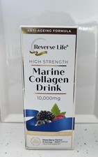 Reverse Life Marine Collagen Płynny suplement Napój o wysokiej wytrzymałości 10 000mg, używany na sprzedaż  Wysyłka do Poland