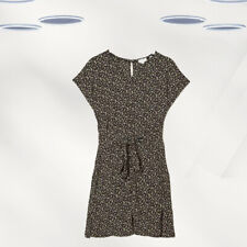 Vestido de jersey floral Ex Fat Face feminino manga curta Ditsy preto, usado comprar usado  Enviando para Brazil