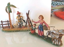 Statuine presepe vintage usato  Roasio