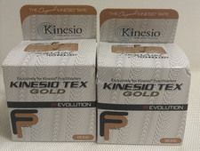 LOTE DE (2) CAIXA ABERTA/caixas Tex Gold Kinesio Tape, 2" L X 16,4' L (Bege), usado comprar usado  Enviando para Brazil