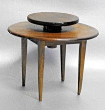 Usado, Xa. VINTAGE MINIATURA CASA DE BONECAS MESA REDONDA DE MADEIRA PREGUIÇOSA SUSAN TOP 7,5cm ALTO comprar usado  Enviando para Brazil