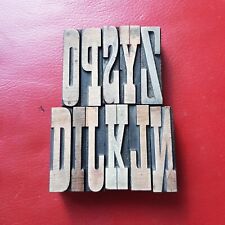 Wooden letterpress printing for sale  LONDON