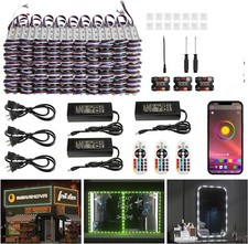Kit de luz LED comercial ou residencial 120 pés - 240 peças com controles remotos comprar usado  Enviando para Brazil