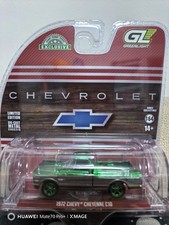 Carro colecionável verde cromado Greenlight 1:64 1972 Chevy Cheyenne C10 Chase, usado comprar usado  Enviando para Brazil