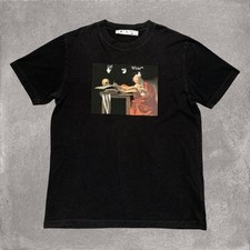 Camiseta preta Off White XL Caravaggio Arrows Virgil Abloh, usado comprar usado  Enviando para Brazil