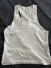 Nike Aero Swift Dry Fit Advance Running Singlet Masculino Médio Azul Claro/Branco, usado comprar usado  Enviando para Brazil